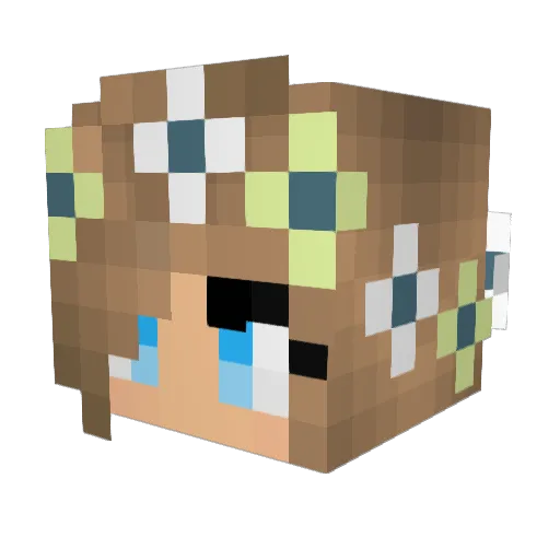 johsi Minecraft avatar head, 3D render
