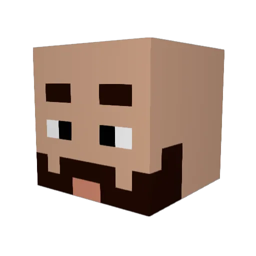 johuanson Minecraft avatar head, 3D render