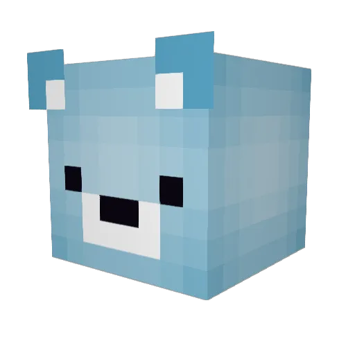 johwane Minecraft avatar head, 3D render