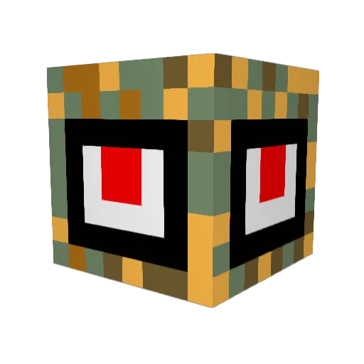 jojackie Minecraft avatar head, 3D render