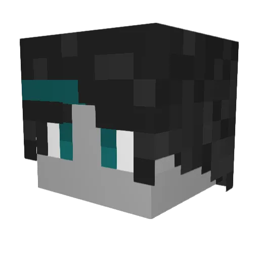 jojiu Minecraft avatar head, 3D render