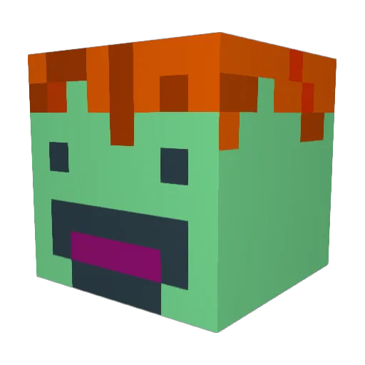 jojo7771 Minecraft avatar head, 3D render