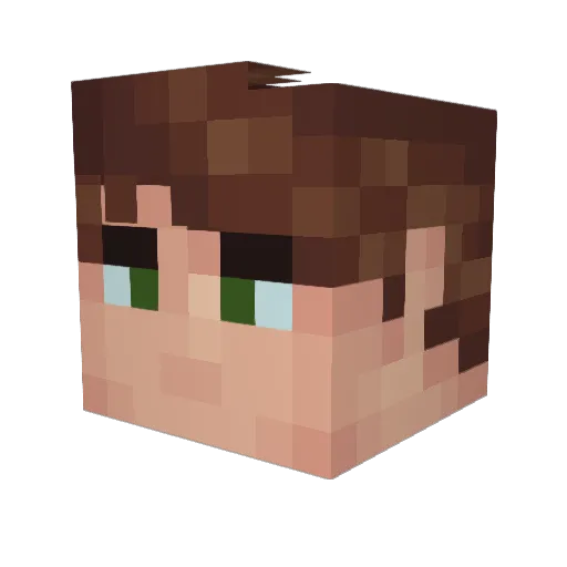 jojoYOboy Minecraft avatar head, 3D render