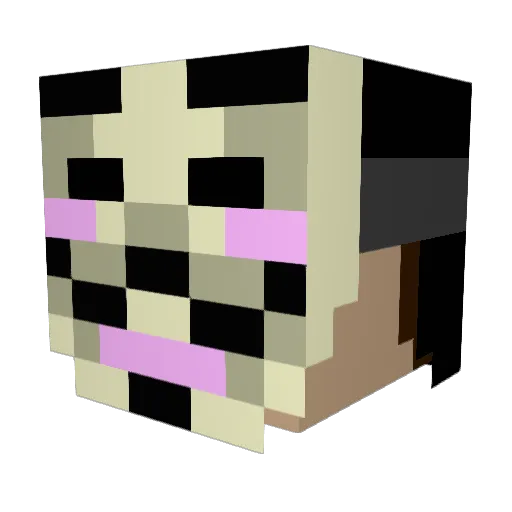 jojoba2002 Minecraft avatar head, 3D render
