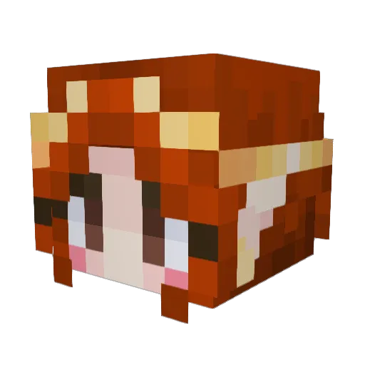 jojobron Minecraft avatar head, 3D render