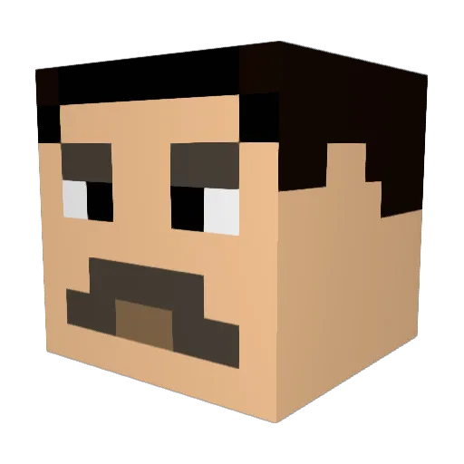 jojof98 Minecraft avatar head, 3D render