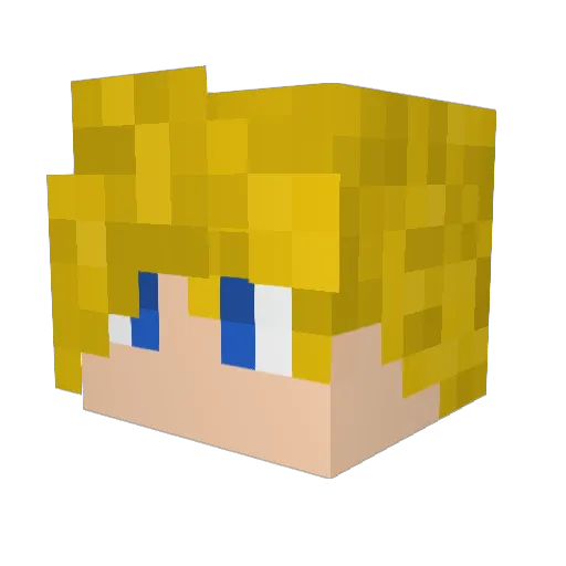 jojofrog Minecraft avatar head, 3D render