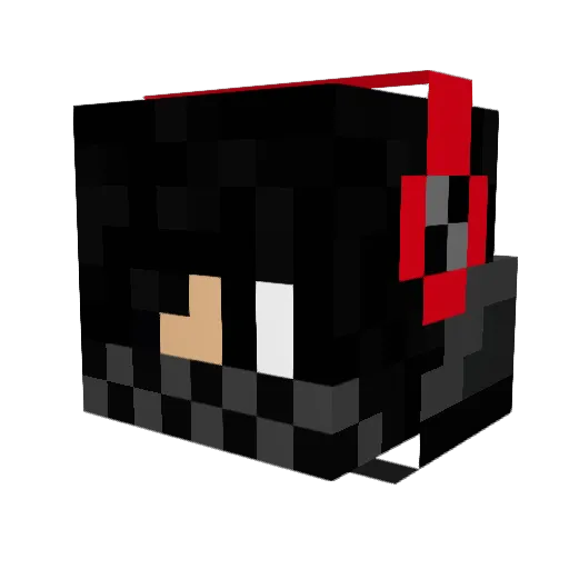 jojogpt Minecraft avatar head, 3D render
