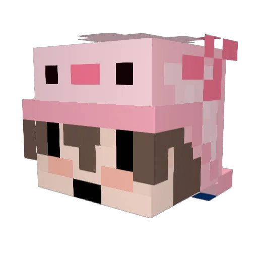 jojokraemer Minecraft avatar head, 3D render