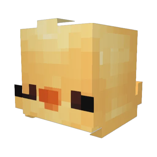 jojophone Minecraft avatar head, 3D render