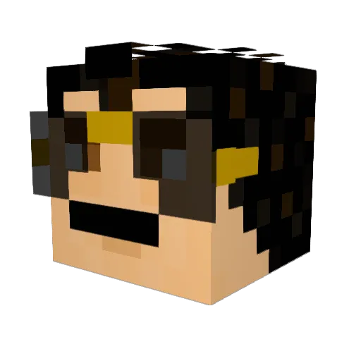 jojoqwe Minecraft avatar head, 3D render