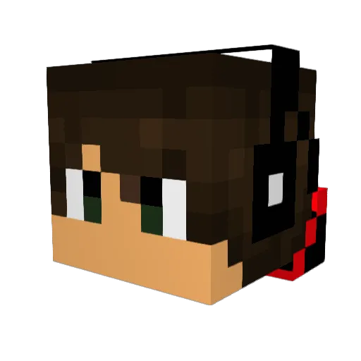 jojorara Minecraft avatar head, 3D render