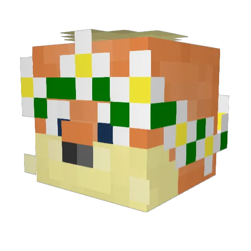 jojoretrogamer Minecraft avatar head, 3D render