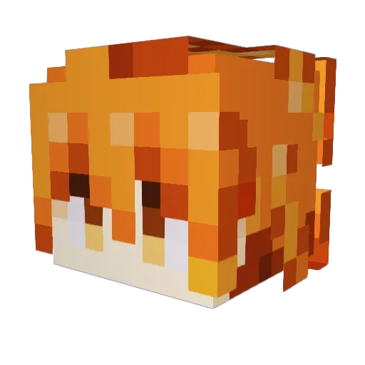 jojosaludos899 Minecraft avatar head, 3D render