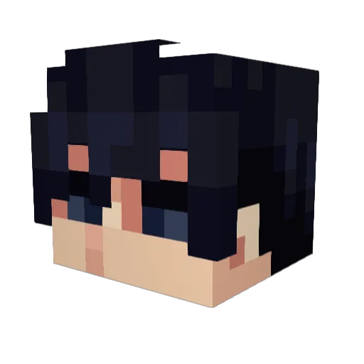 jojosensa Minecraft avatar head, 3D render