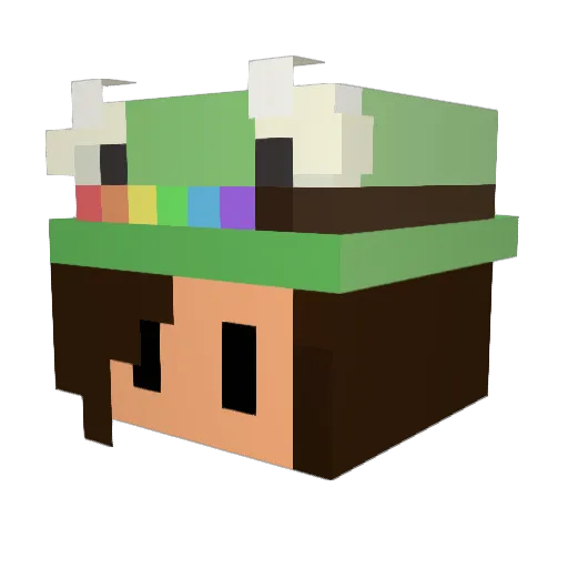 jojosolos Minecraft avatar head, 3D render