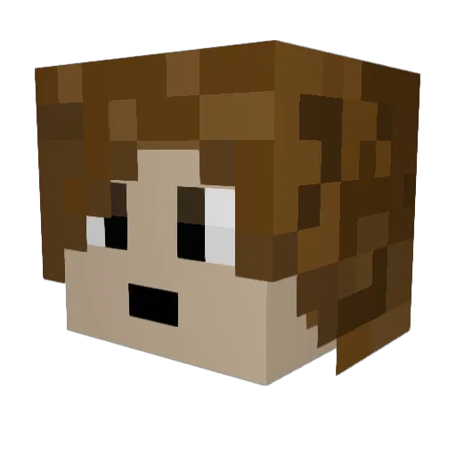 jojowalz Minecraft avatar head, 3D render