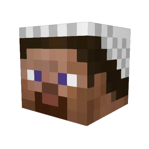 jokaair Minecraft avatar head, 3D render