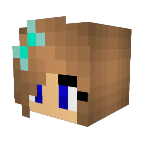 joker158 Minecraft avatar head, 3D render