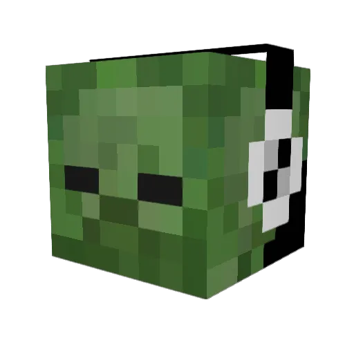 joker202 Minecraft avatar head, 3D render