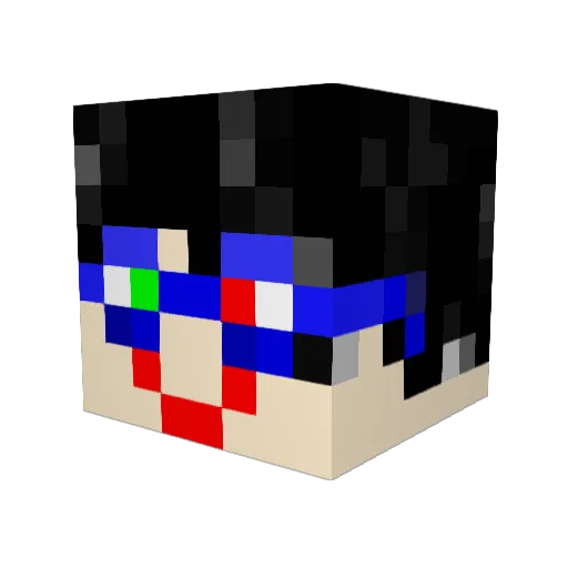 joker37140 Minecraft avatar head, 3D render