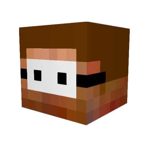 joker452 Minecraft avatar head, 3D render