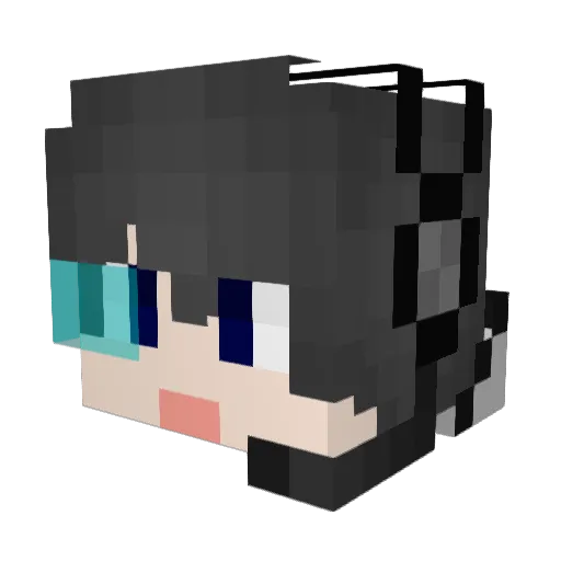 joker_li Minecraft avatar head, 3D render