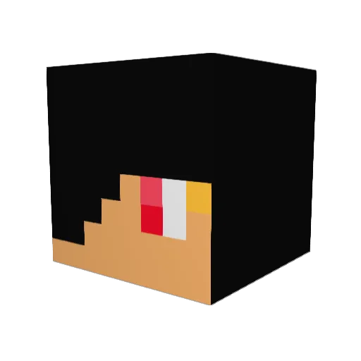 jokerboy6 Minecraft avatar head, 3D render