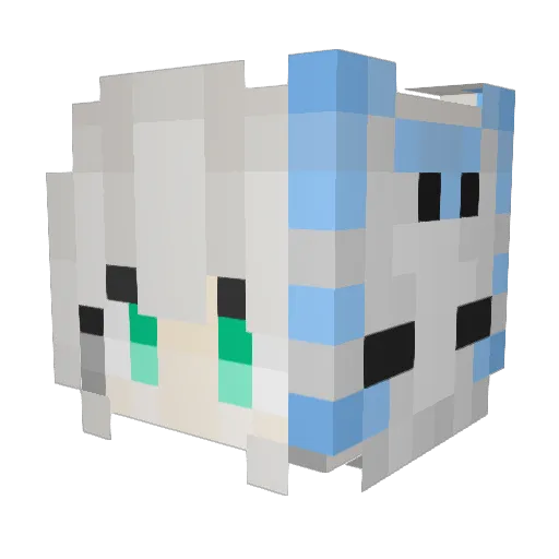 jokersiite Minecraft avatar head, 3D render