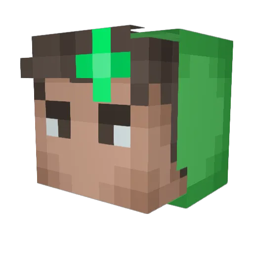 jokesbs_YT Minecraft avatar head, 3D render