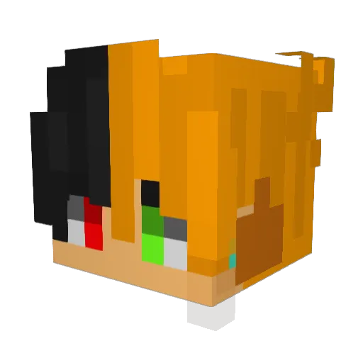 joking_bb Minecraft avatar head, 3D render
