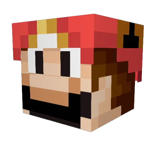 jokker883 Minecraft avatar head, 3D render