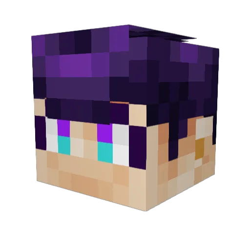 jokoki Minecraft avatar head, 3D render