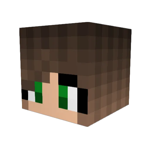 jolayayaya Minecraft avatar head, 3D render