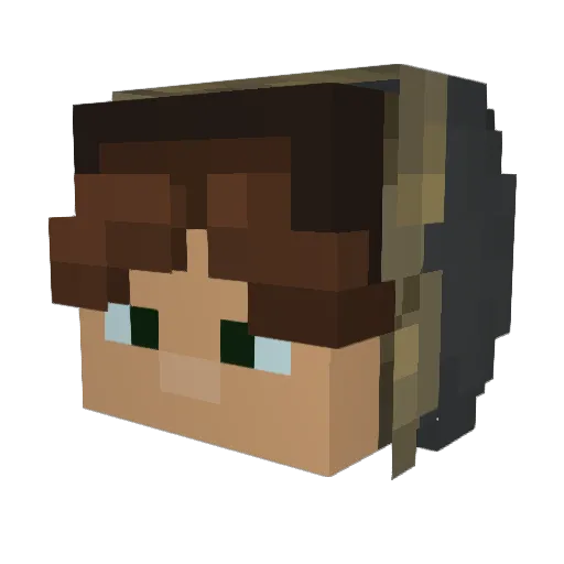 jolearyy Minecraft avatar head, 3D render
