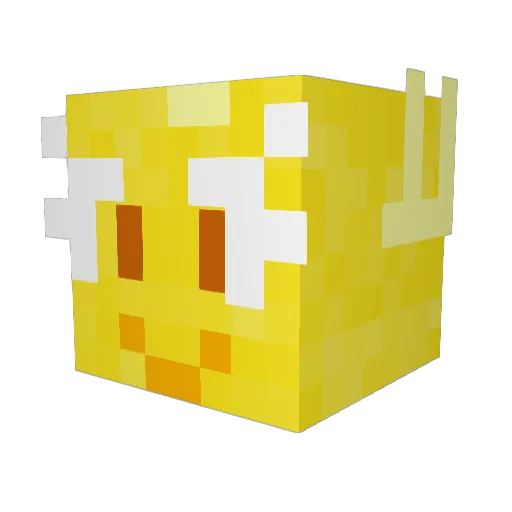 jolepro974 Minecraft avatar head, 3D render