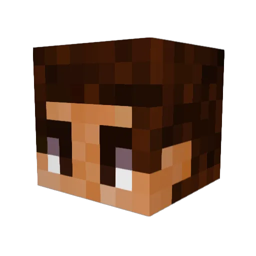 joliemccallum Minecraft avatar head, 3D render