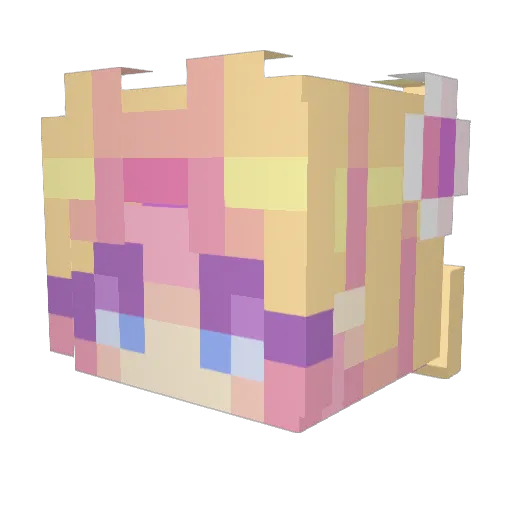 joliexz Minecraft avatar head, 3D render