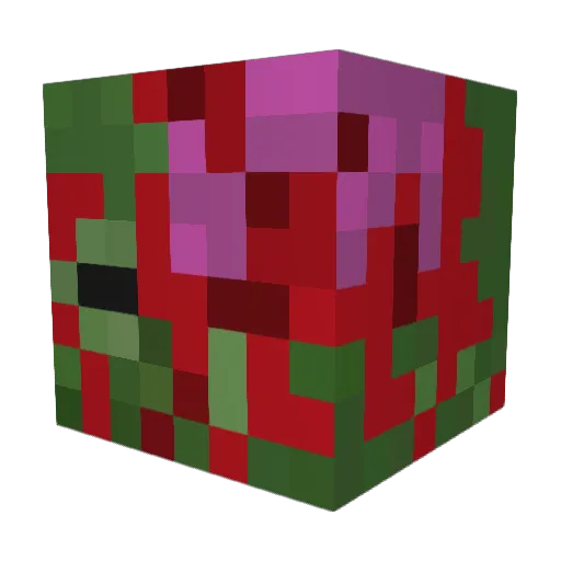 jollapop Minecraft avatar head, 3D render