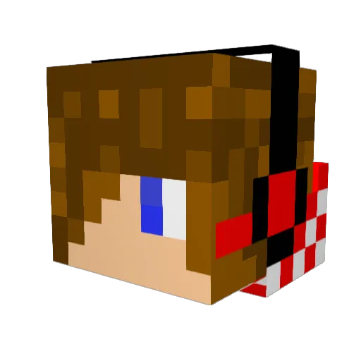 jollejgw Minecraft avatar head, 3D render