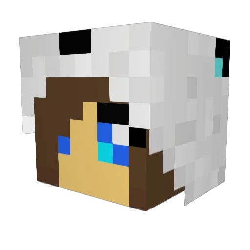 jollerannas Minecraft avatar head, 3D render