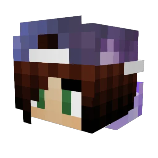 jollivee2 Minecraft avatar head, 3D render
