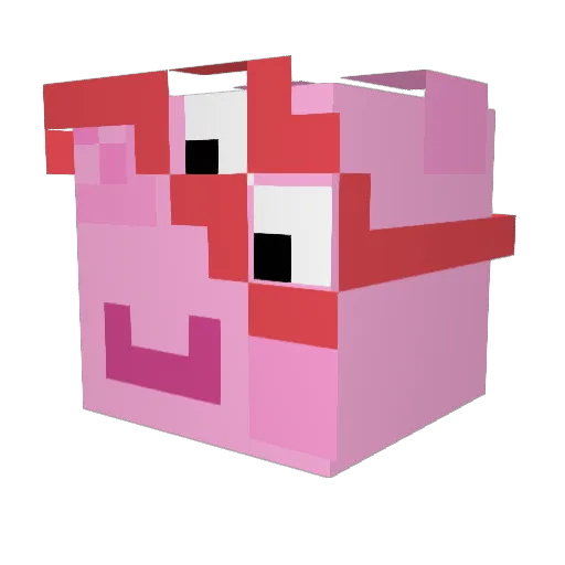 jolly09 Minecraft avatar head, 3D render