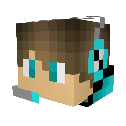 jolon Minecraft avatar head, 3D render