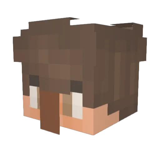 jolro Minecraft avatar head, 3D render