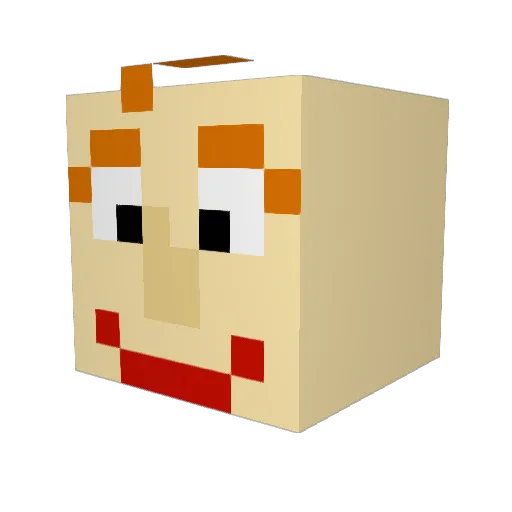 jolty90 Minecraft avatar head, 3D render