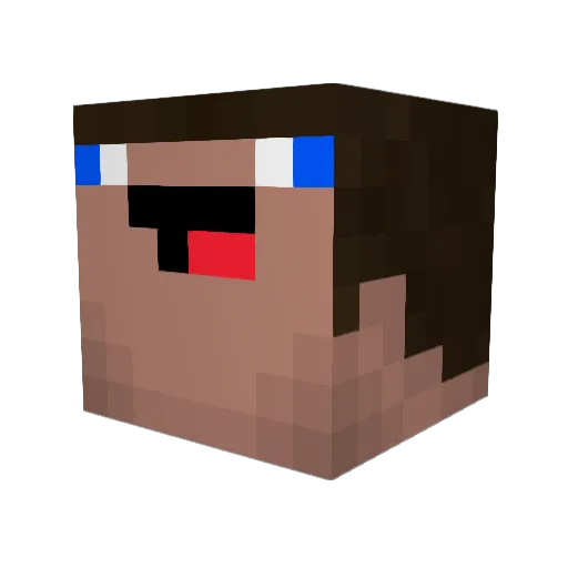 jom1412 Minecraft avatar head, 3D render