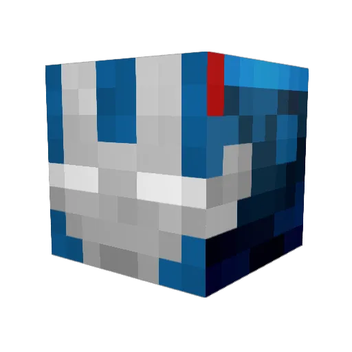 jom39 Minecraft avatar head, 3D render