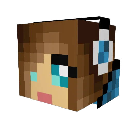 jomacho Minecraft avatar head, 3D render