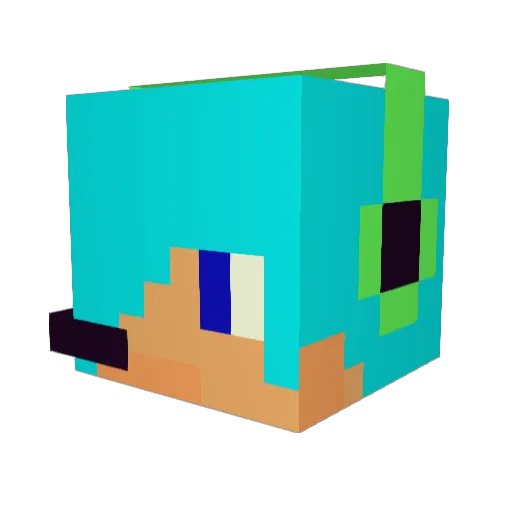 joman129 Minecraft avatar head, 3D render